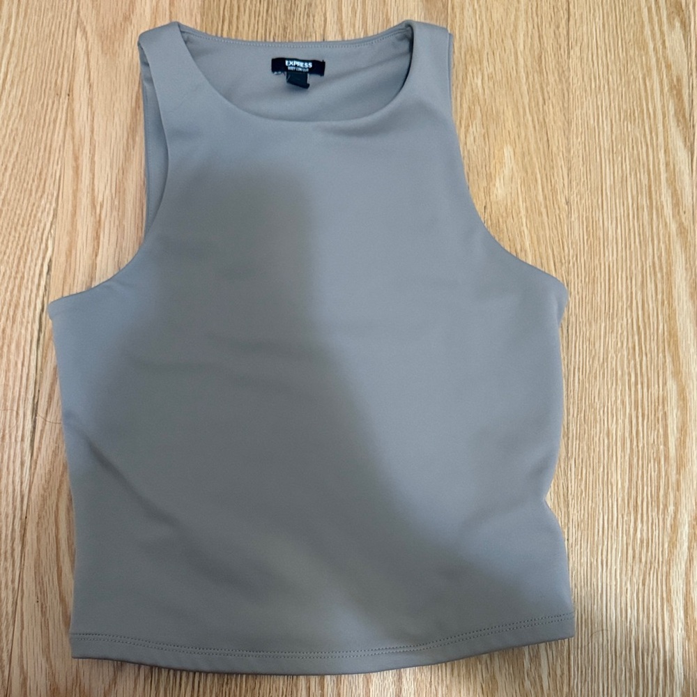 Express Women's Sleek Gray Tank Top